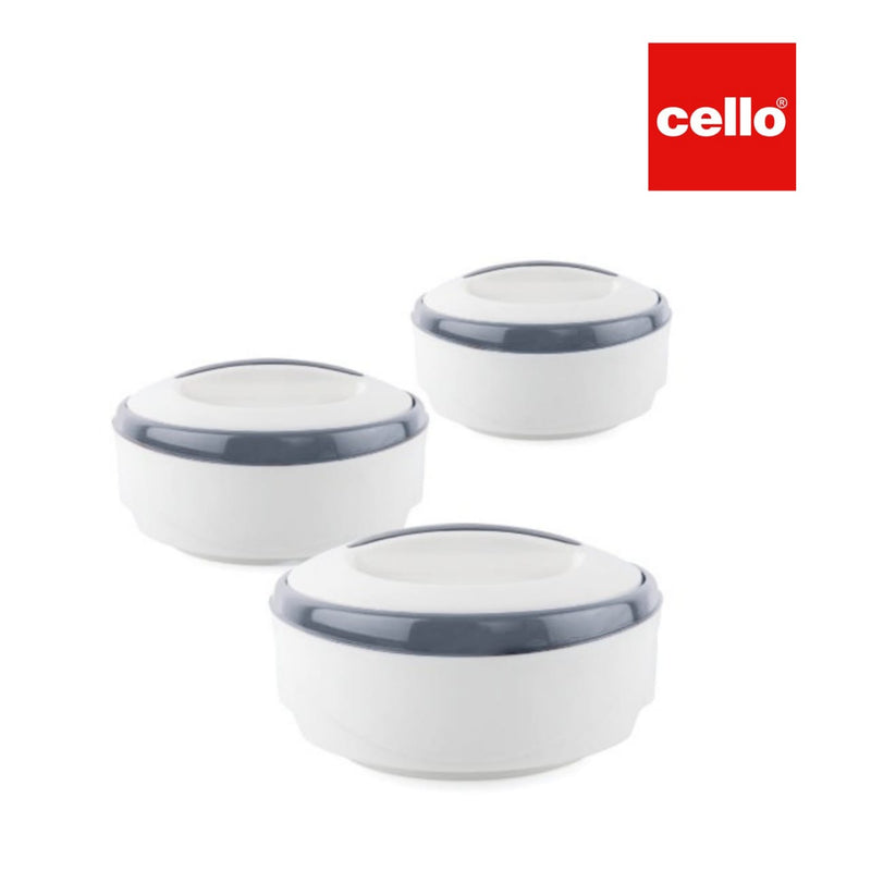 CELLO HOT SAVOUR 3 pieces Hot Pot Set Food Warmer Serving Insulated Thermal Casserole